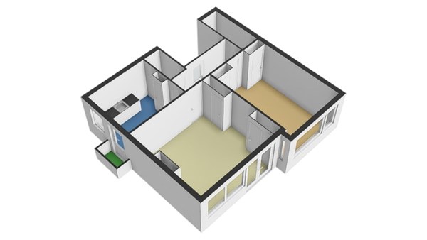 Floorplan - Mathenesserweg 149A03, 3027 HN Rotterdam